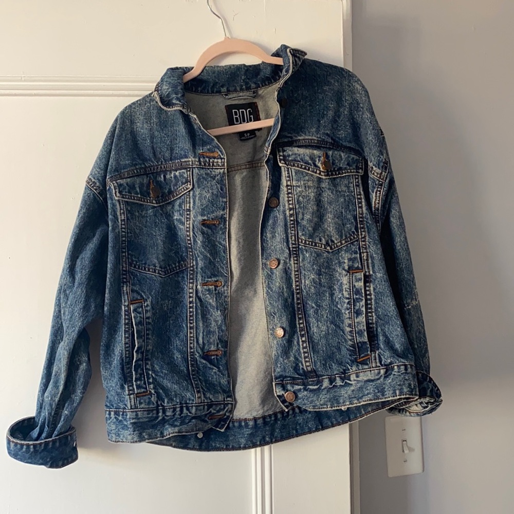 Oversized bdg acid wash jacket!